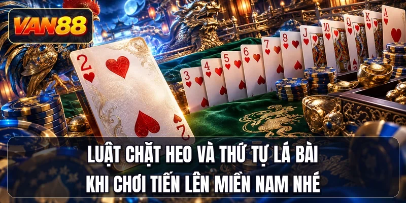Luật chặt heo và thứ tự lá bài khi chơi tiến lên miền Nam nhé