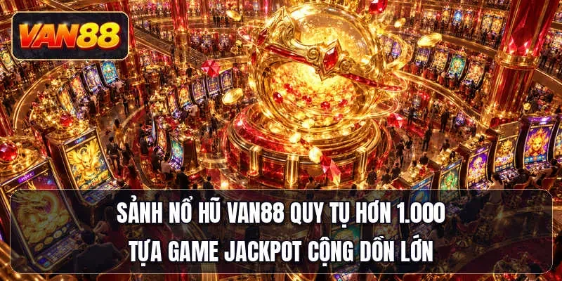 Sảnh nổ hũ Van88 quy tụ hơn 1.000 tựa game jackpot cộng dồn lớn